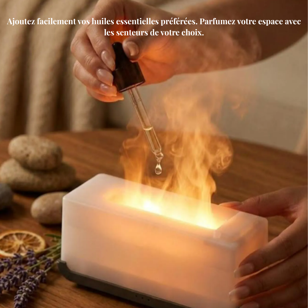 humidificateur flamme embera noir huile